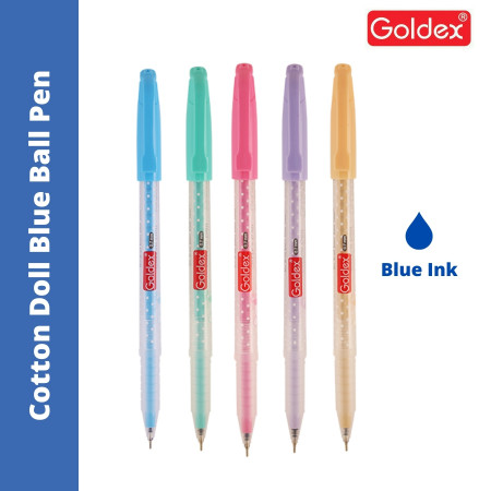Goldex Cotton Doll Ball Pen - Blue