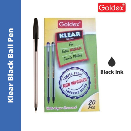 Goldex Klear Ball Pen - Black