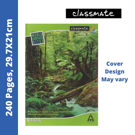 Classmate Long Notebook - Single Line, 240 Pages, 29.7x21cm (02000984)