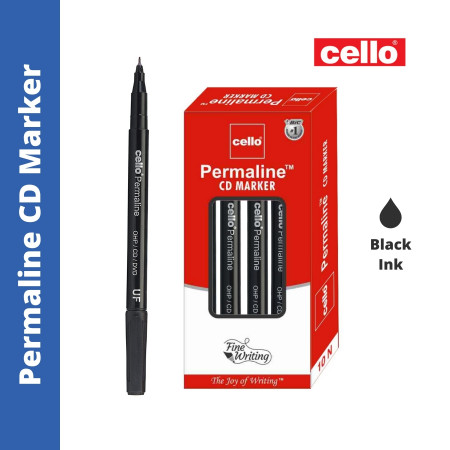 Cello Permaline Permanent CD Marker - Black