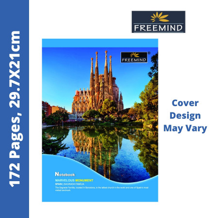 Freemind Long Notebook - Single Line, 172 Pages, 29.7X21cm (700325)