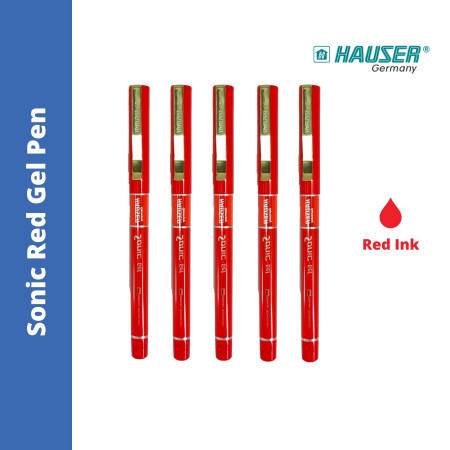 Hauser Sonic Gel Pen - Red