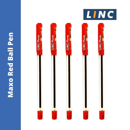 Linc Maxo Fine Ball Pen - Red