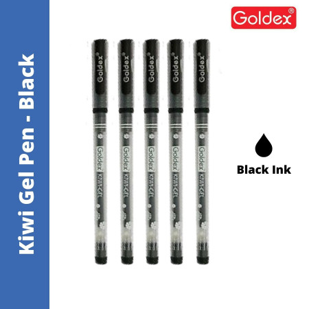 Goldex Kiwi Gel Pen - Black