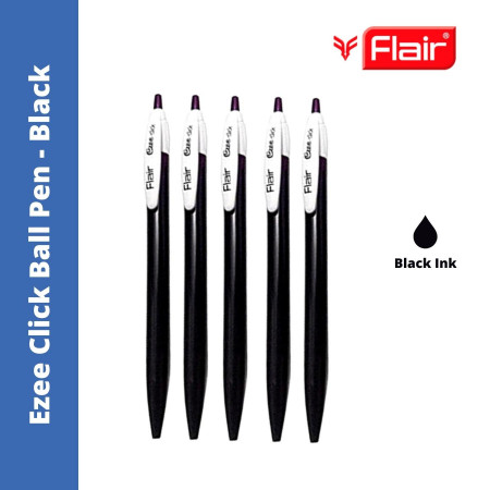 Flair Ezee Click Ball Pen - Black