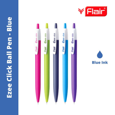 Flair Ezee Click Ball Pen - Blue