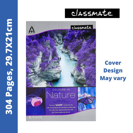 Classmate Long Notebook - Single Line, 304 Pages, 29.7x21cm (02001132) - New