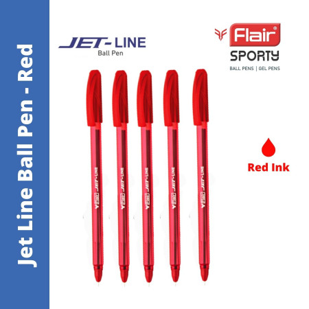 Flair Jet Line Ball Pen - Red