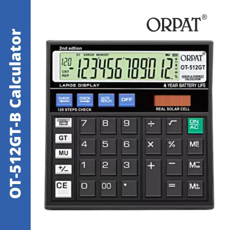 Orpat OT-512GT-B Check & Correct Calculator