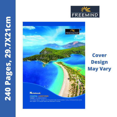 Freemind Long Notebook - Single Line, 240 Pages, 29.7X21cm (700350)