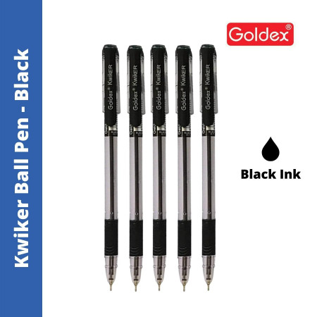 Goldex Kwiker Ball Pen - Black