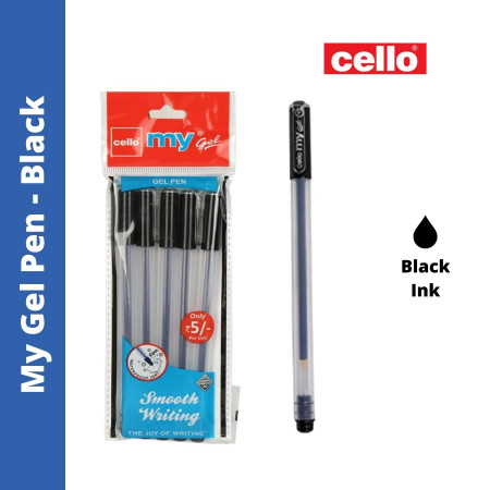 Cello My Gel Pen - Black