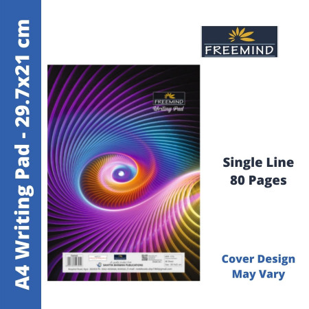 Freemind A4 Writing Pad - Single Line, 80 Pages, 29.7x21 cm (704940) - New