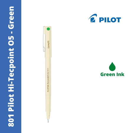 Pilot 801 O5 Hi-Tecpoint Pen - Green