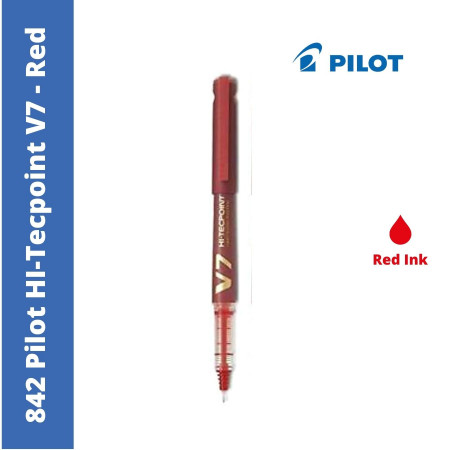 Pilot 842 V7 Hi-Tecpoint Cartridge Ink Pen - Red