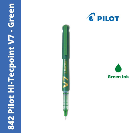 Pilot 842 V7 Hi-Tecpoint Cartridge Ink Pen - Green