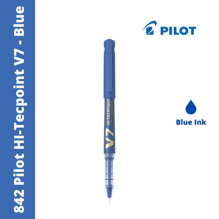 Pilot 842 V7 Hi-Tecpoint Cartridge Ink Pen - Blue