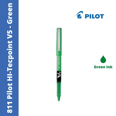 Pilot 811 V5 Hi-Tecpoint Pen - Green