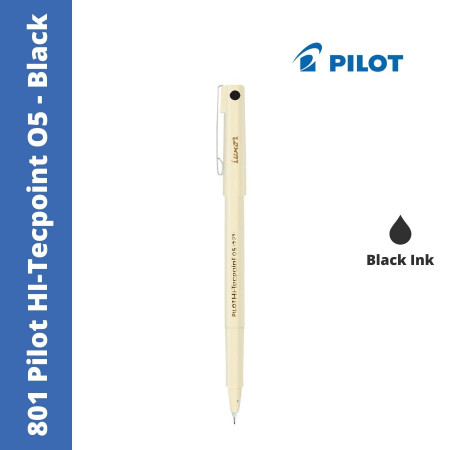 Pilot 801 O5 Hi-Tecpoint Pen - Black