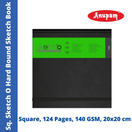Anupam Square Sketch O Hard Bound Sketch Book - 124 Pages, 140 GSM (324098)