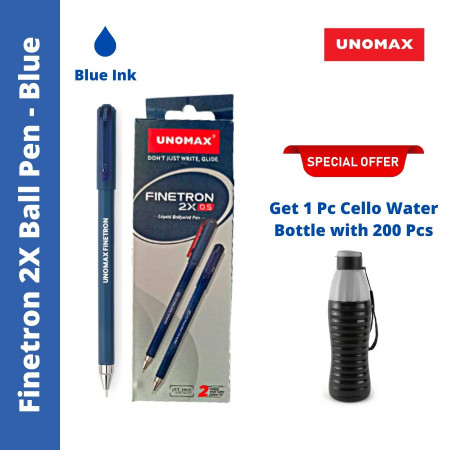 Unomax Finetron 2X Ball Pen - Blue