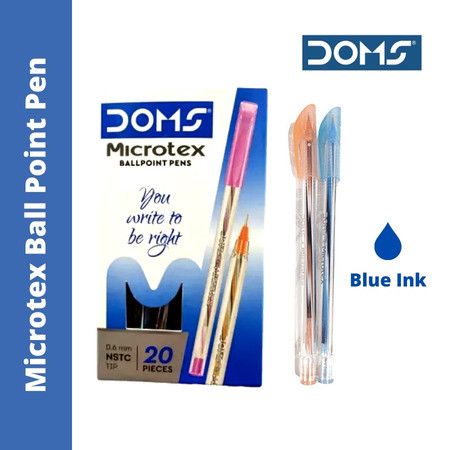 Doms Microtex Ball Pen - Blue