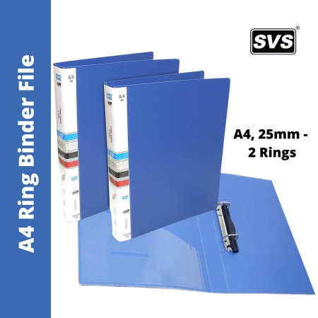 SVS A4 Ring Binder File - 2 Rings, 25mm (403)