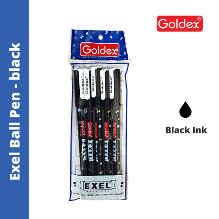 Goldex Exel Ball Pen - Black