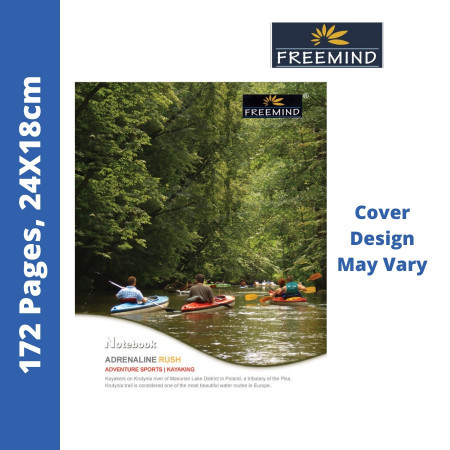 Freemind Notebook - Single Line, 172 Pages, 24X18cm (700100) - New