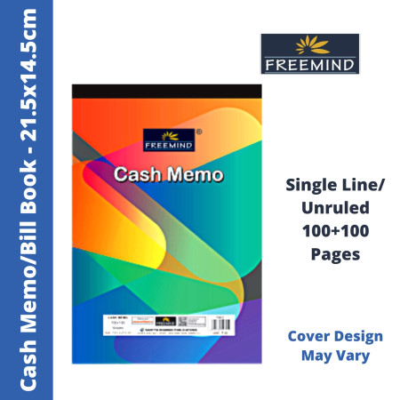 Freemind Cash Memo - 100+100 Sheet, 14.5x21.5 cm (7082C) - New
