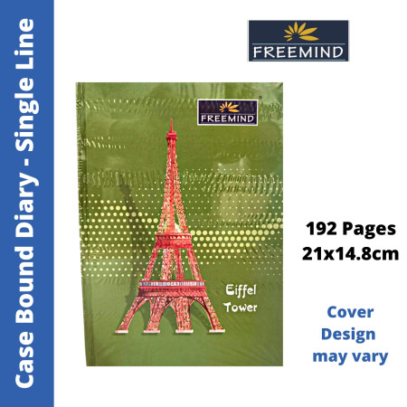 Freemind Case Bound Diary - Single Line, 192 Pages, 21x14.8 cm (700801) - MRP - Rs. 75