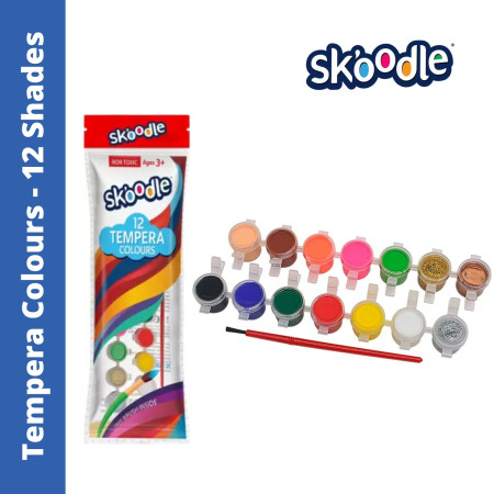 Skoodle Tempera Colours - 12 Shades (SK50701)