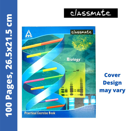 Classmate Biology Practical Notebook - 100 Pages, 26.5x21.5cm (02001096) - New