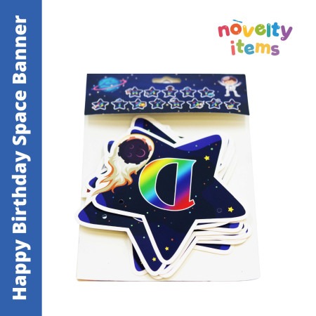 Happy Birthday Space Banner