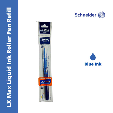 Schneider LX Max Liquid Ink Roller Pen Refill - Blue